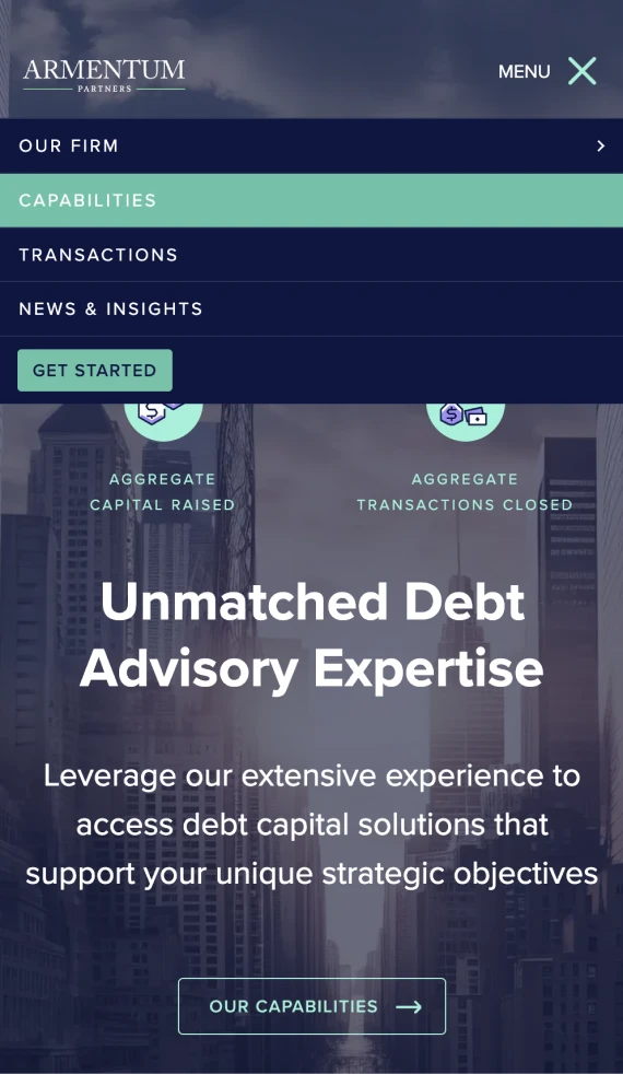 Armentum Partners mobile