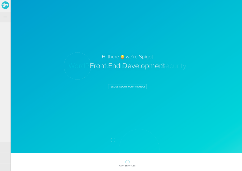 Spigot Design website in 2017