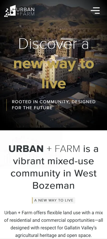 Urban + Farm mobile